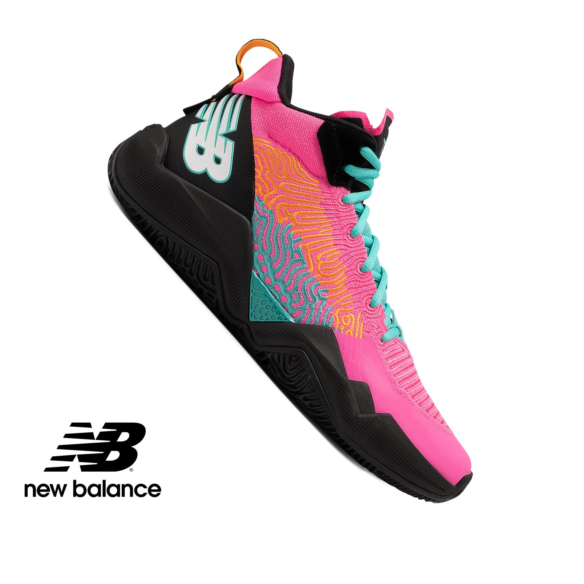 new balance pink basketball shoes